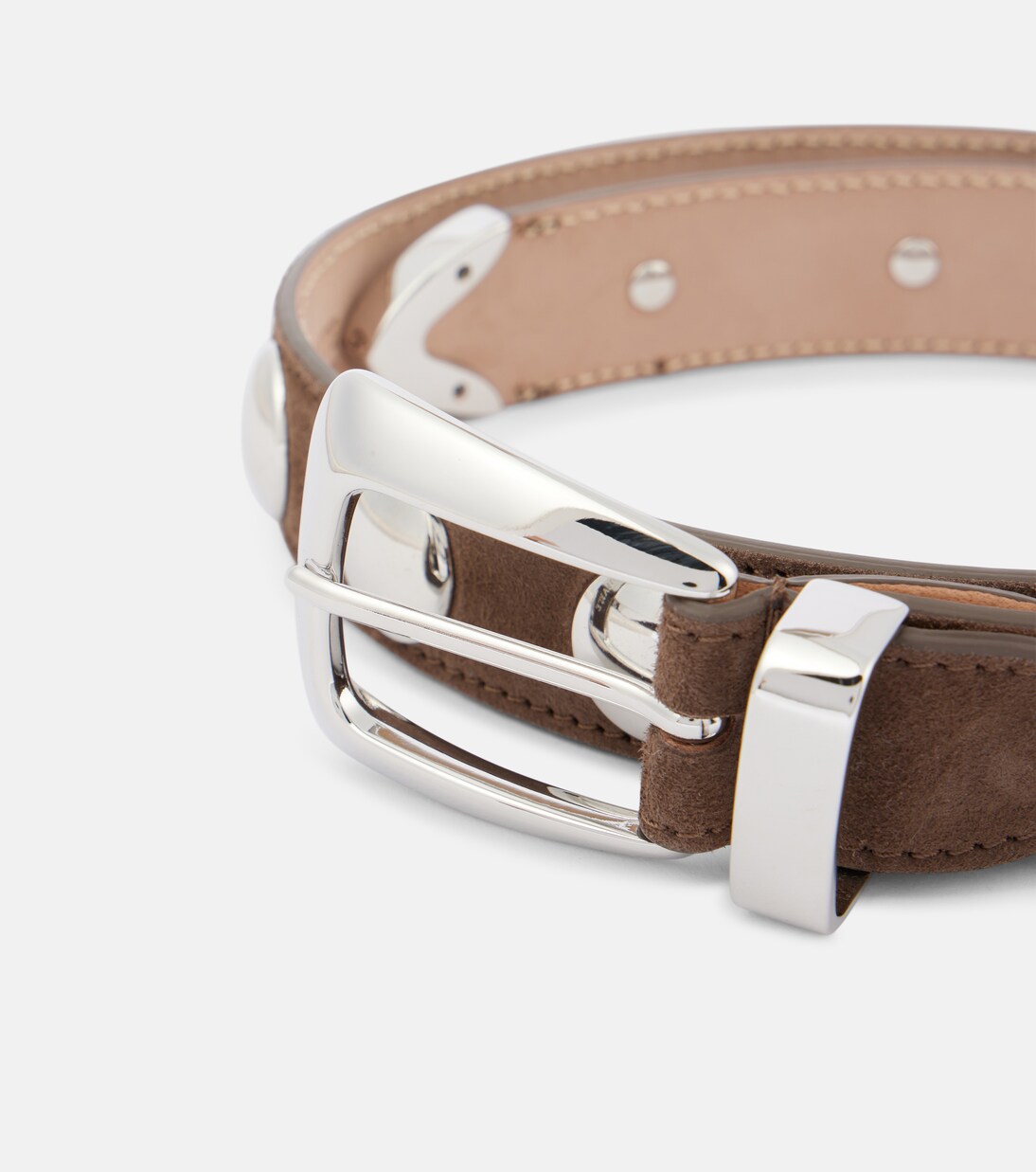 Cintura Benny in suede con borchie | Khaite
