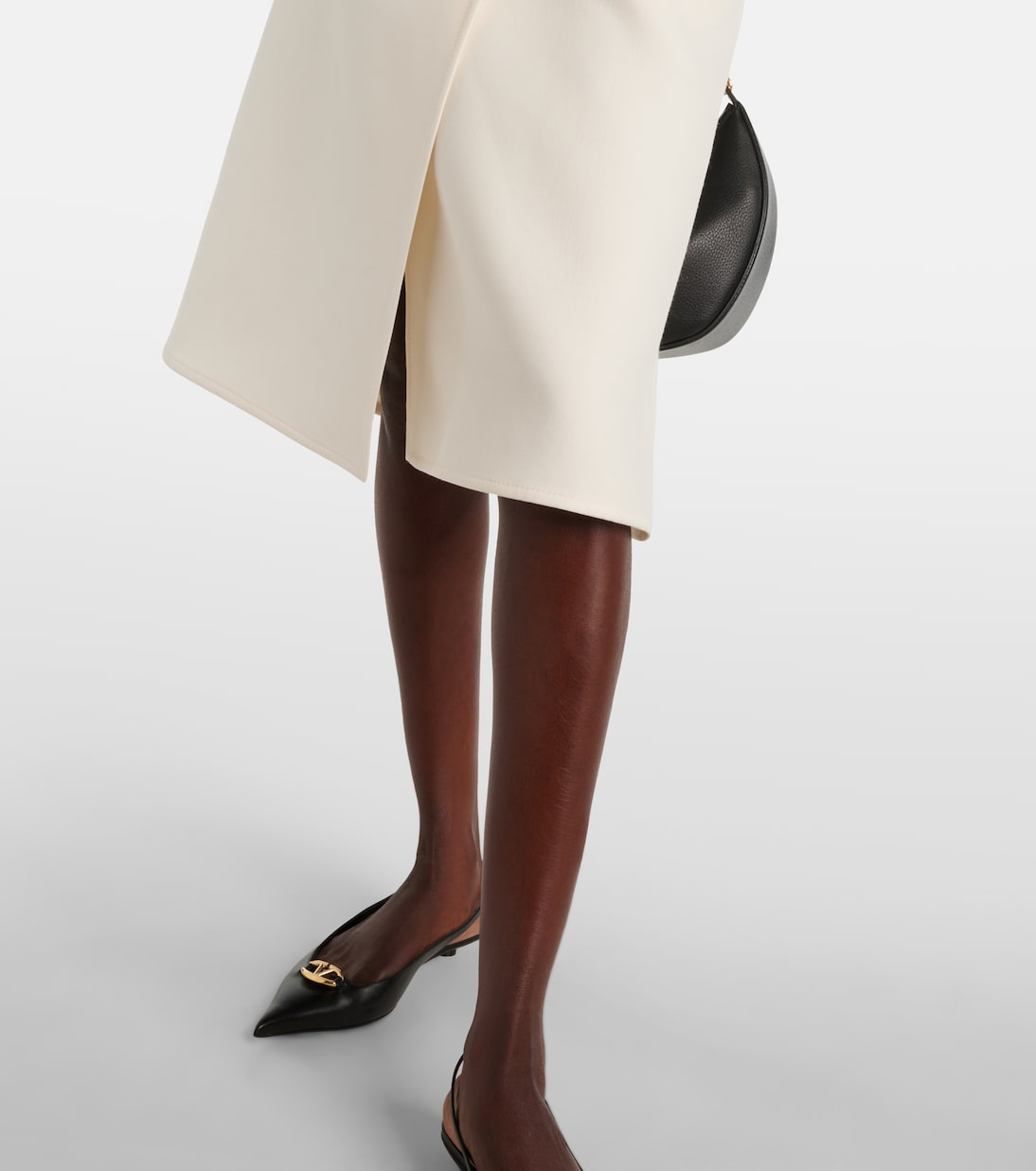 Gonna midi in crepe couture | Valentino