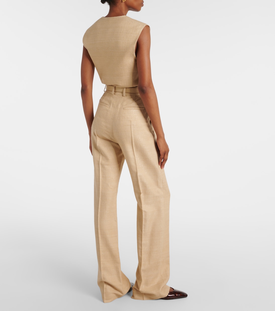 Pantaloni a gamba larga Edward in seta | Loro Piana