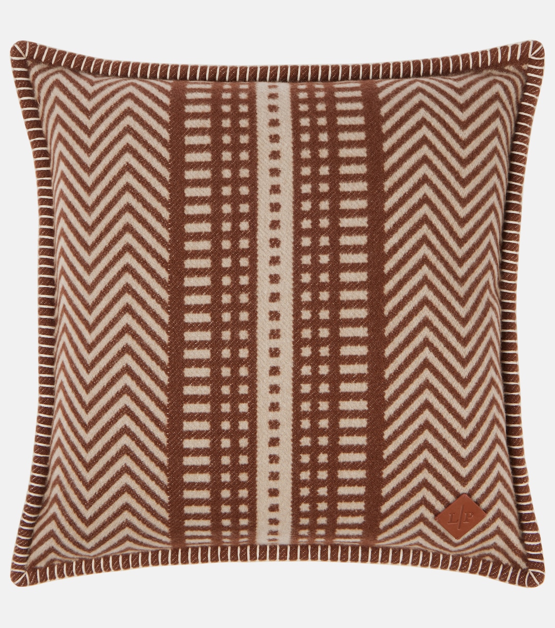 Atacama wool and cashmere jacquard cushion | Loro Piana