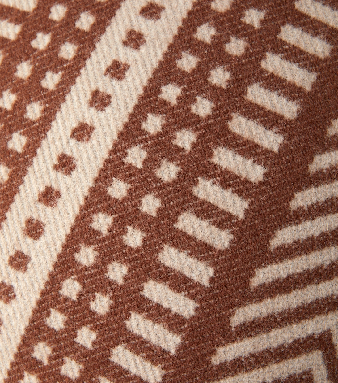 Atacama wool and cashmere jacquard cushion | Loro Piana