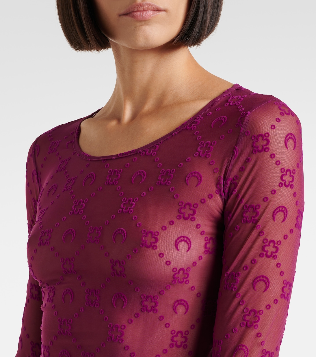 Top Moonagram in mesh | Marine Serre
