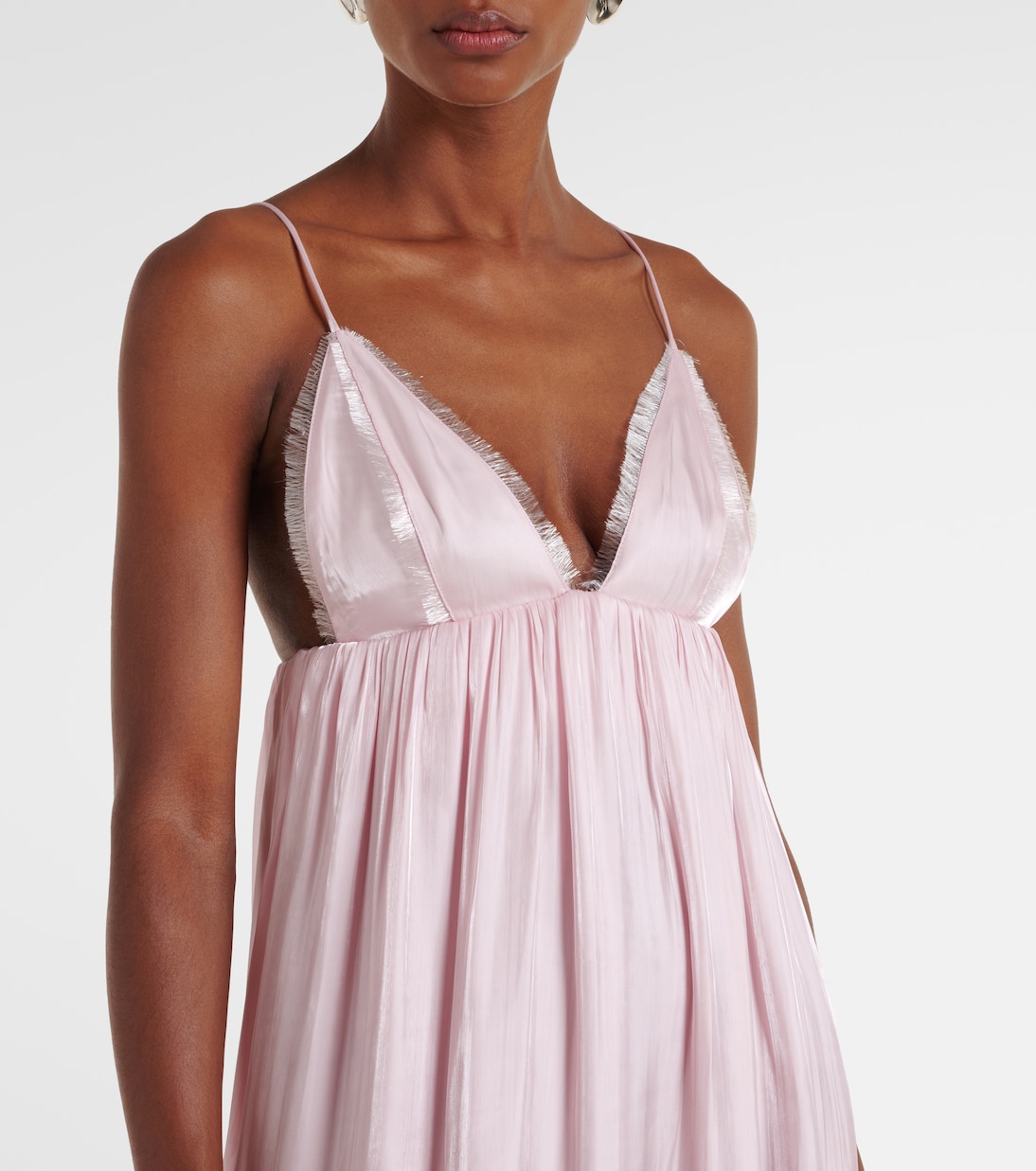 Maxikleid aus Satin | Ganni