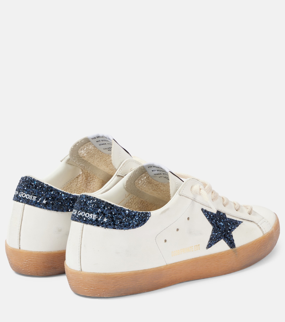Super-Star glitter leather sneakers | Golden Goose