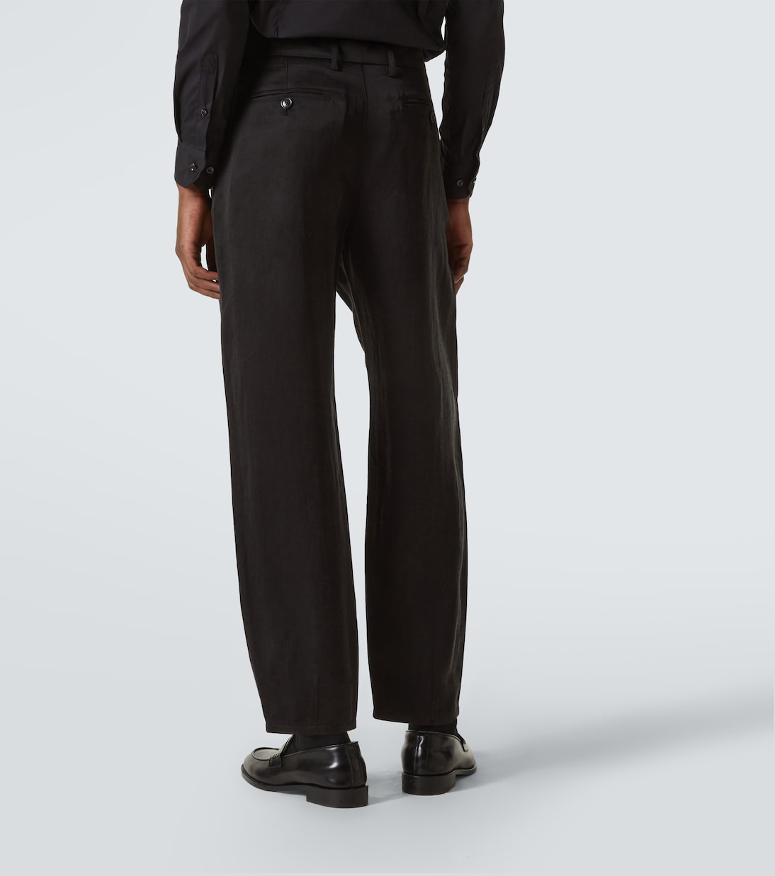 Pantalon ample à taille mi-haute | Giorgio Armani