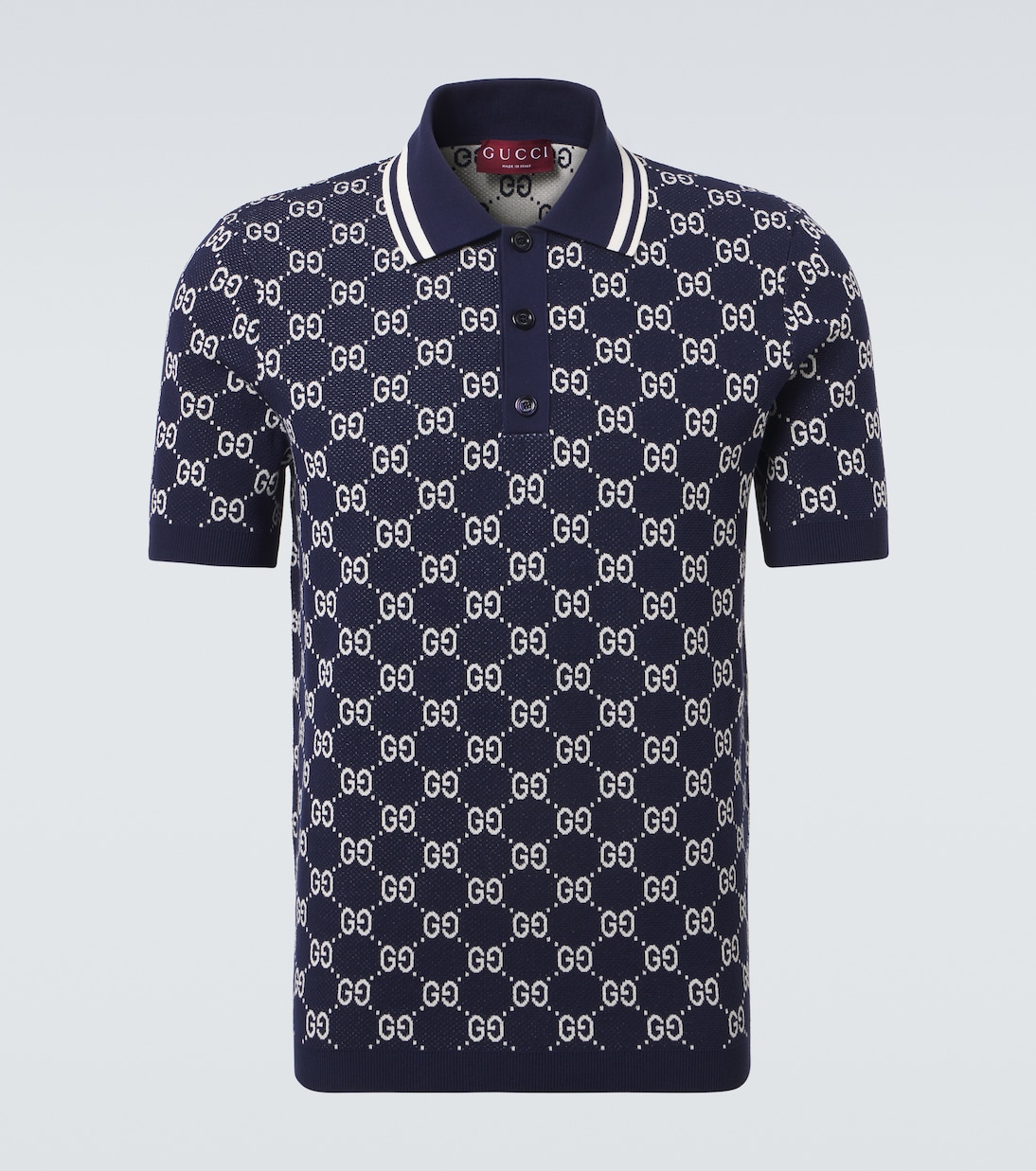 Polo de mezcla de algodón con GG | Gucci