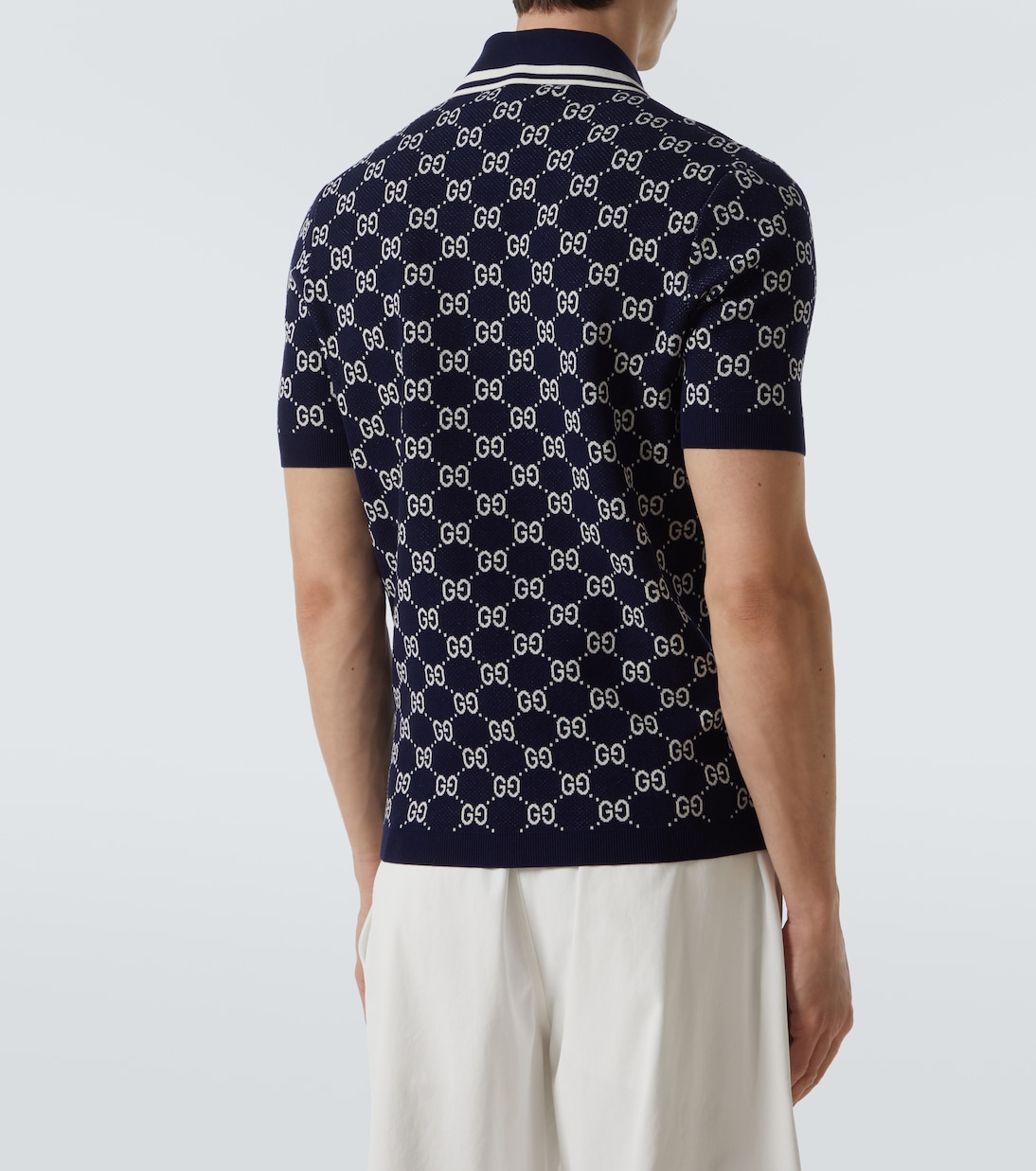 Polo de mezcla de algodón con GG | Gucci