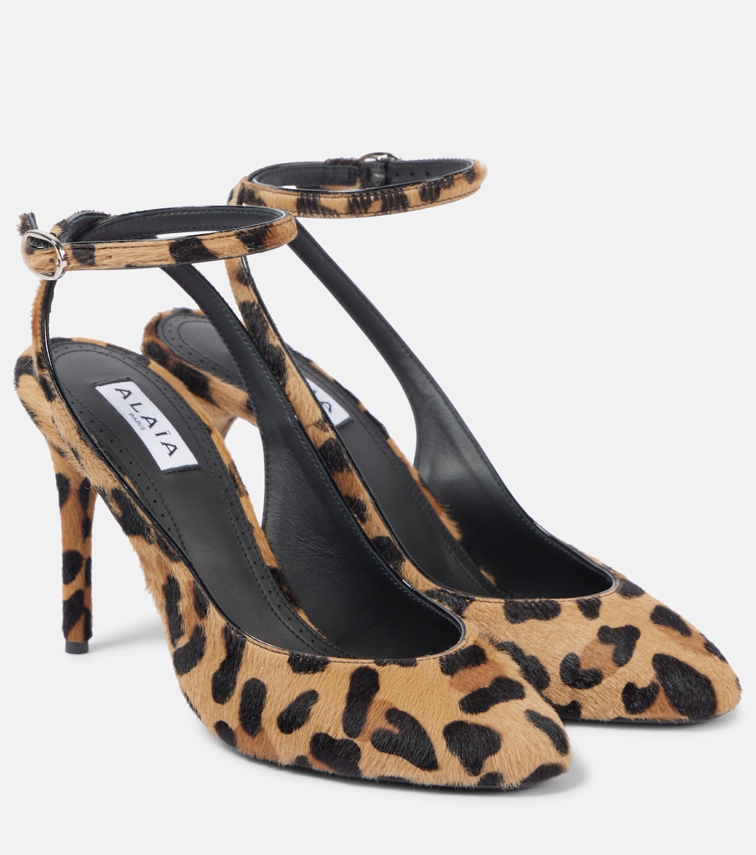 Decollete 90 calf hair slingback pumps | Alaïa