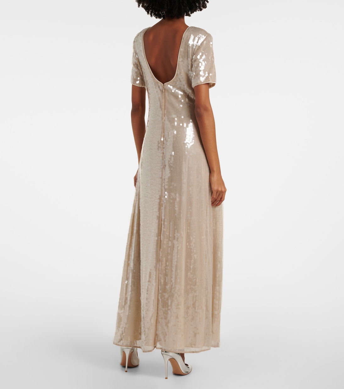 Vestido largo Safi con lentejuelas | Staud