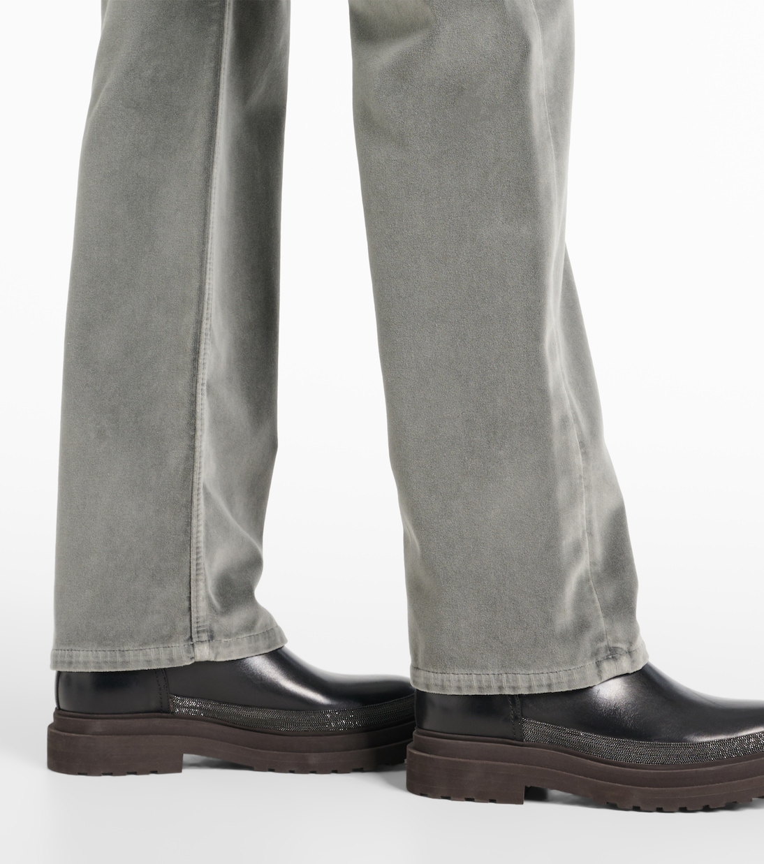 Pantalon droit en laine | Brunello Cucinelli