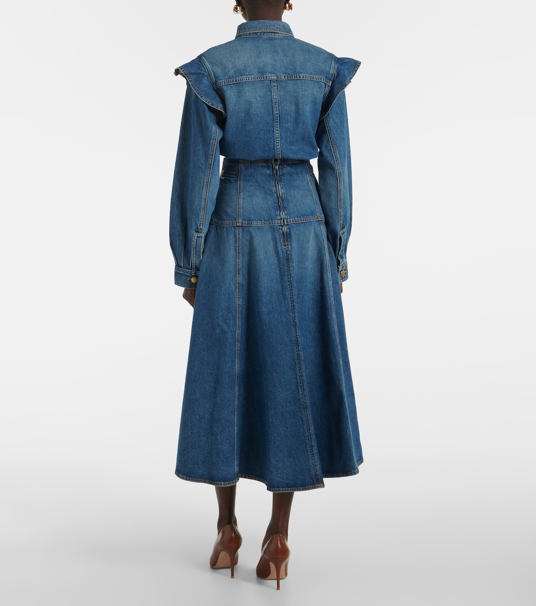 Gonna midi Brigette a pieghe | Ulla Johnson