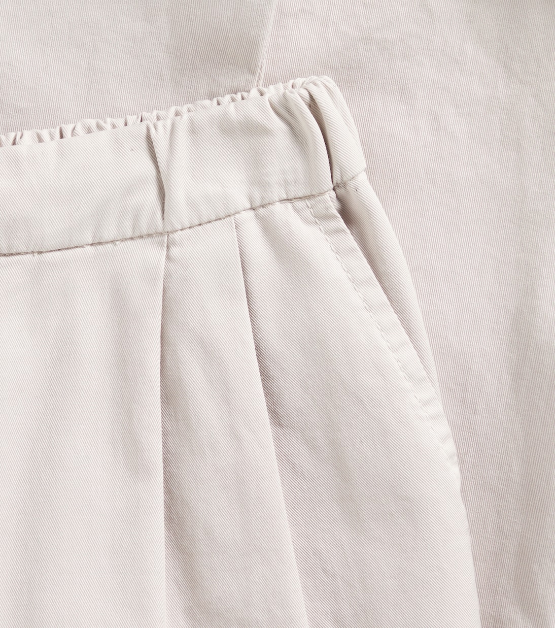 Cotton-blend gabardine pants | Brunello Cucinelli Kids