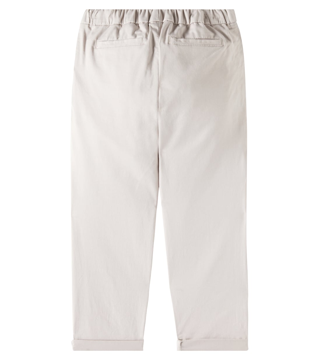 Cotton-blend gabardine pants | Brunello Cucinelli Kids