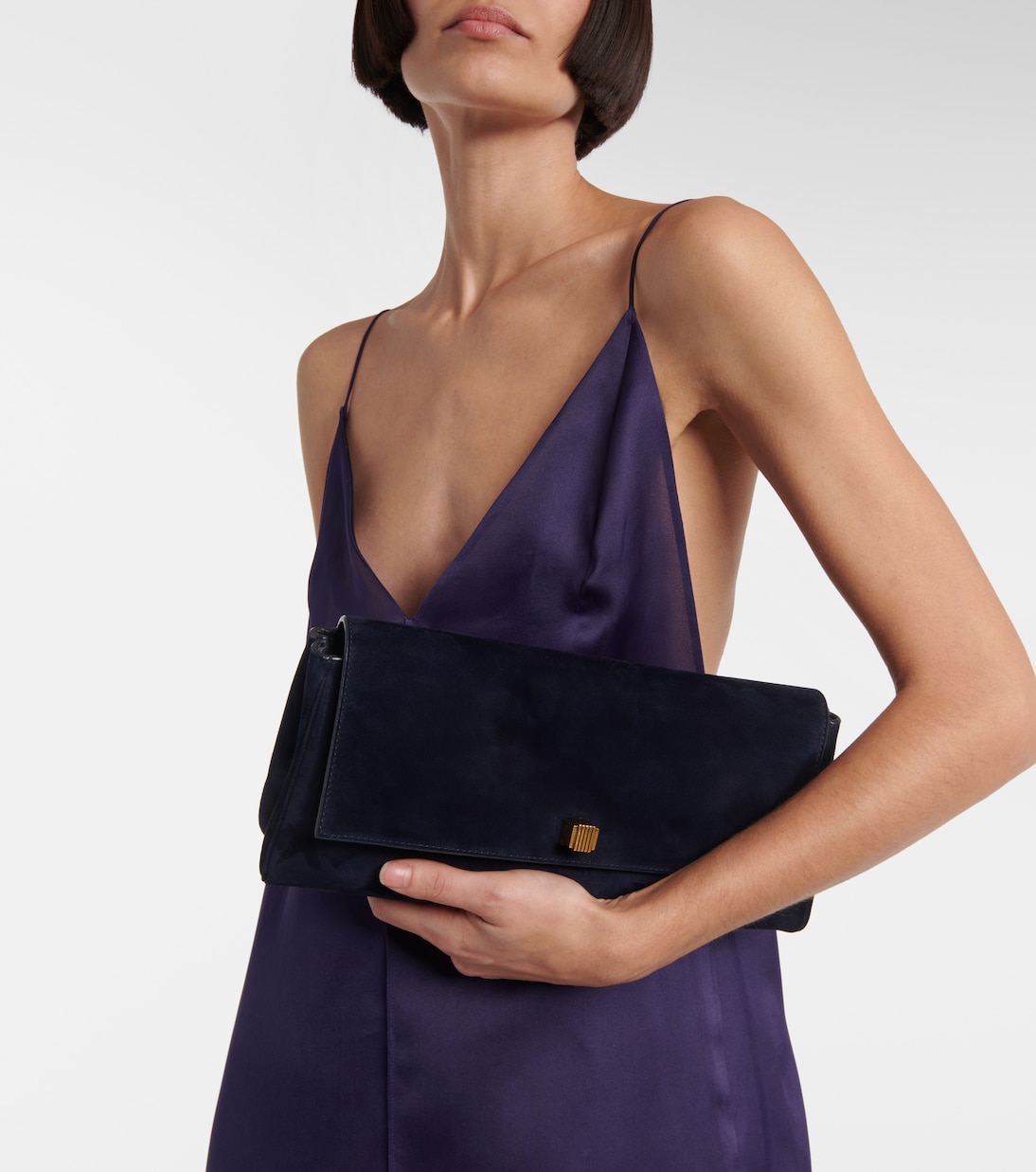 Pochette Audrey en daim | Khaite