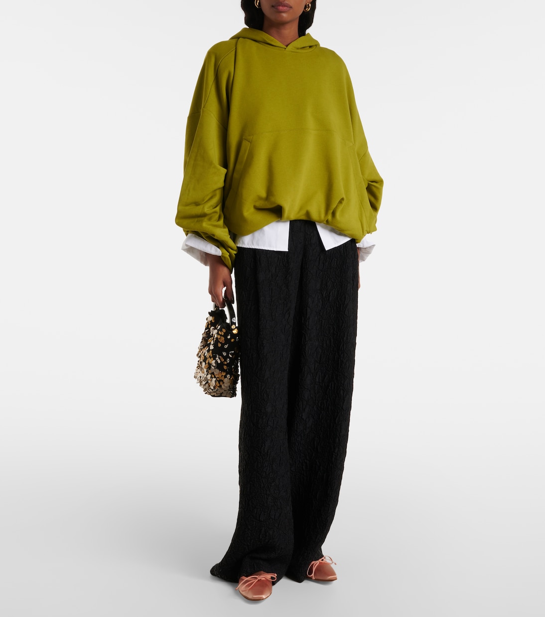 Mules Ballerimu 10 in raso con pelle | Manolo Blahnik