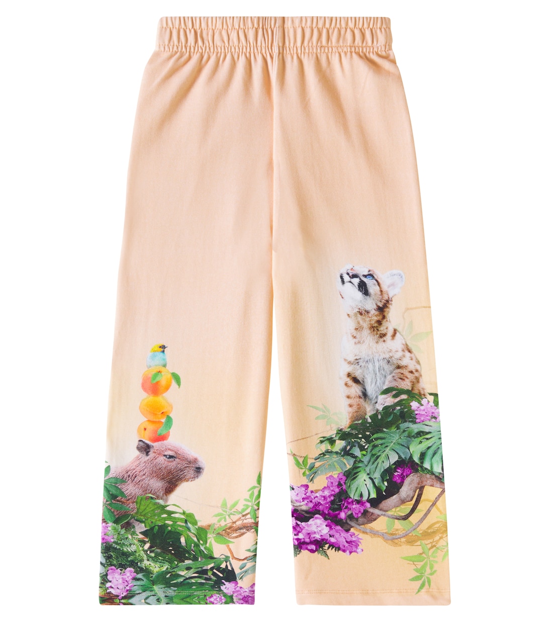Aurita printed cotton jersey sweatpants | Molo
