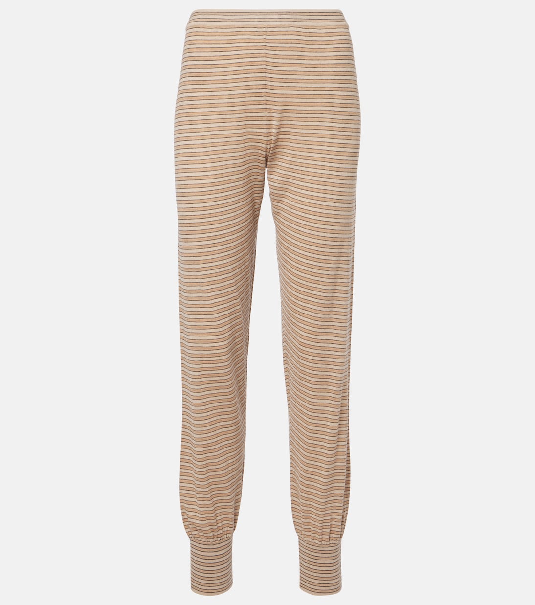 Pantalones Jearl de algodón y cachemir a rayas | The Row