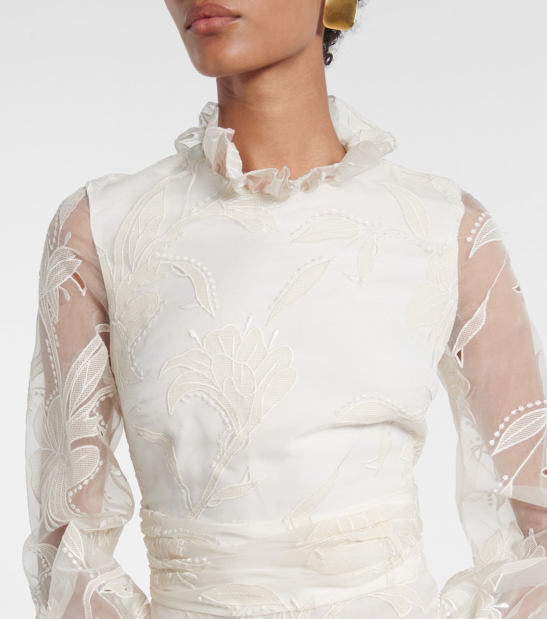 Bridal Adeline silk organza gown | Markarian