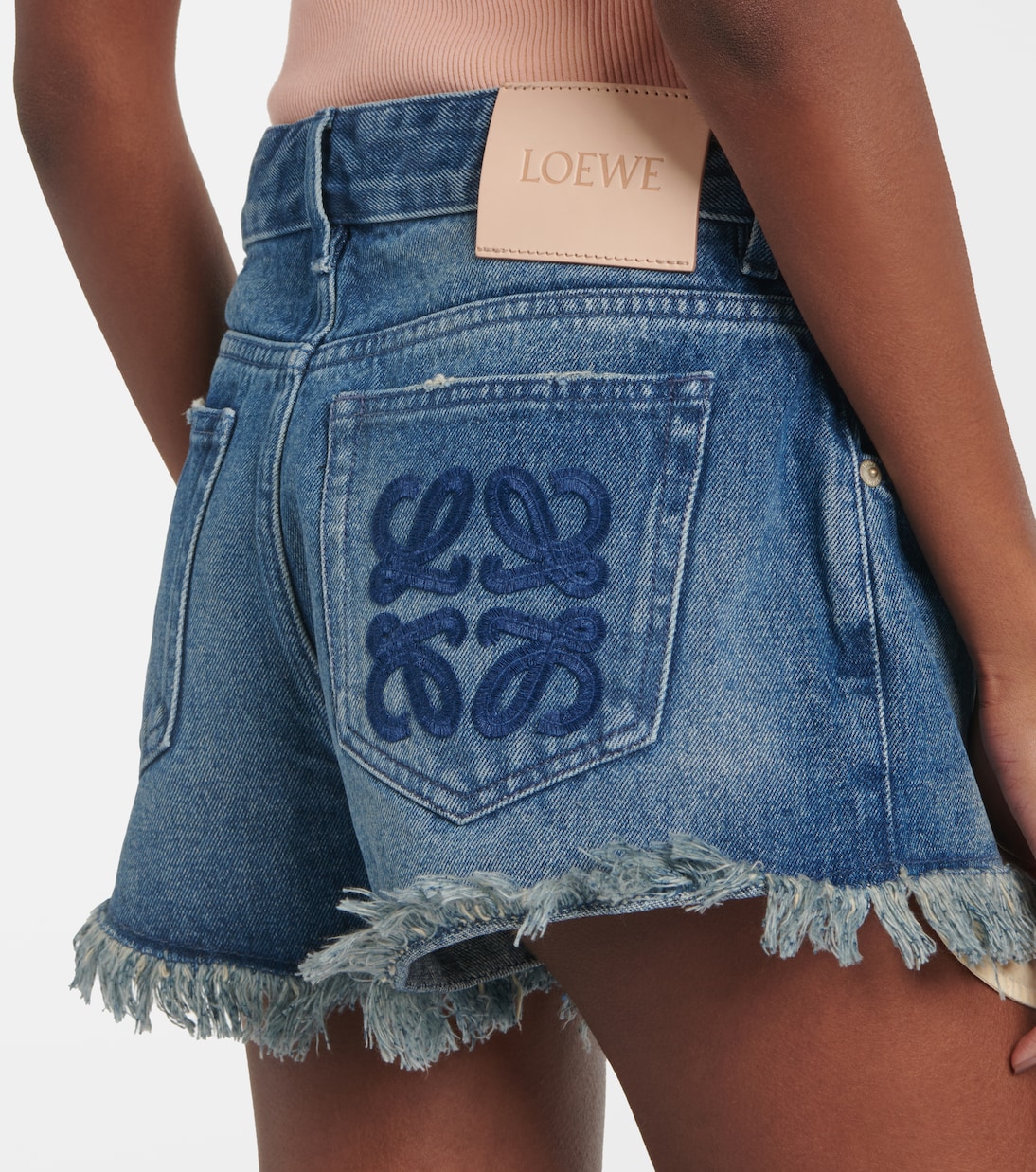 Short Paula's Ibiza Anagram en jean | Loewe