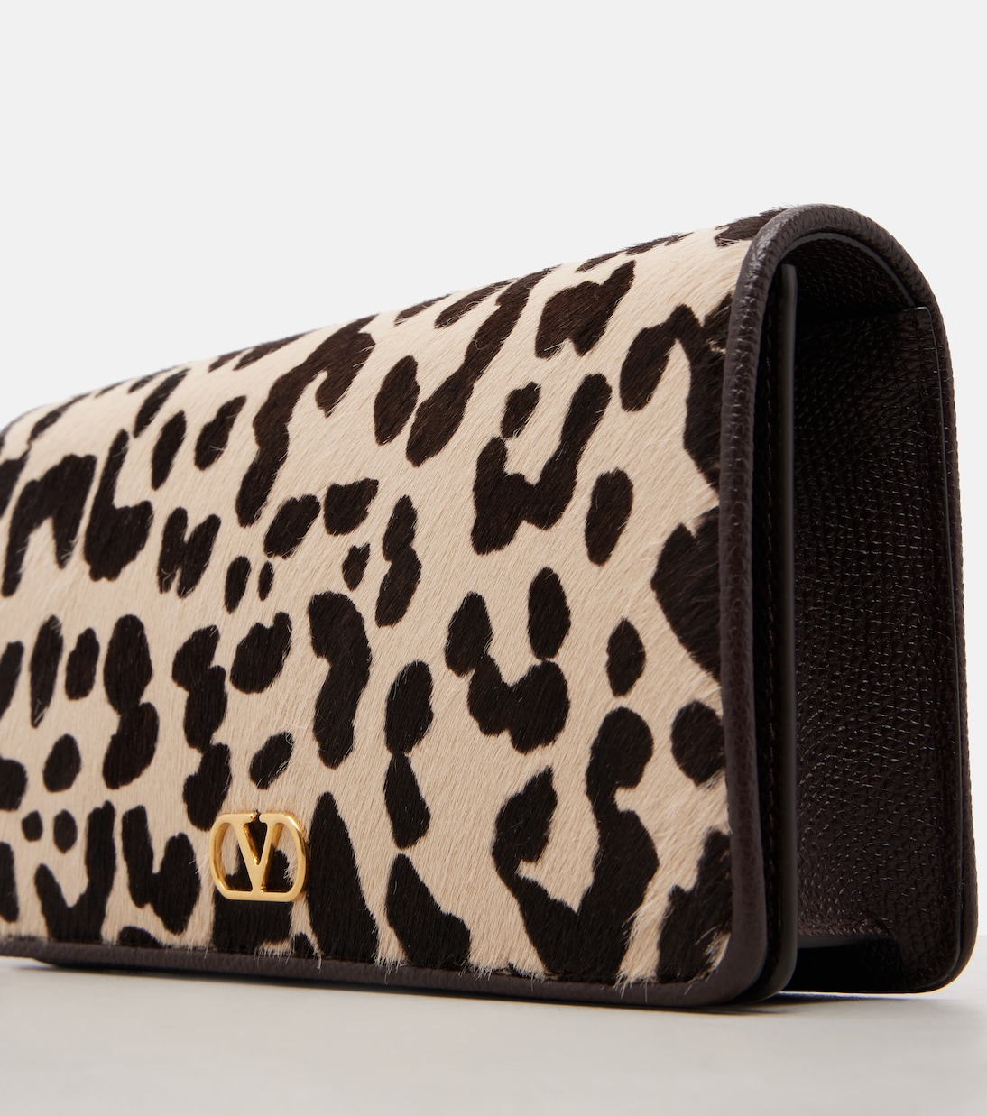 VLogo leopard-print calf hair shoulder bag | Valentino Garavani
