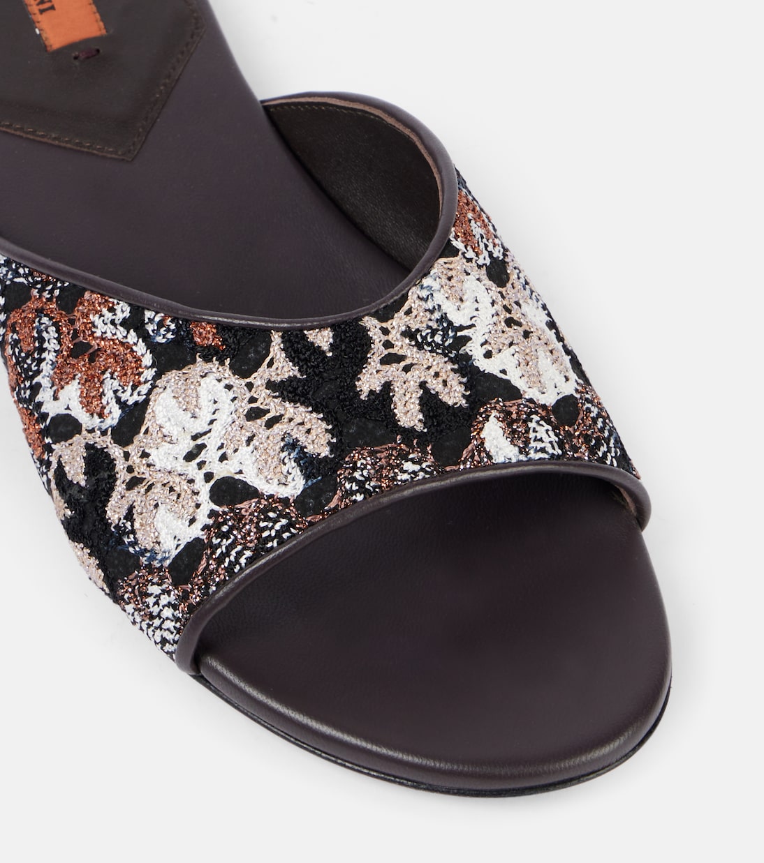 Lamé leather mules | Missoni