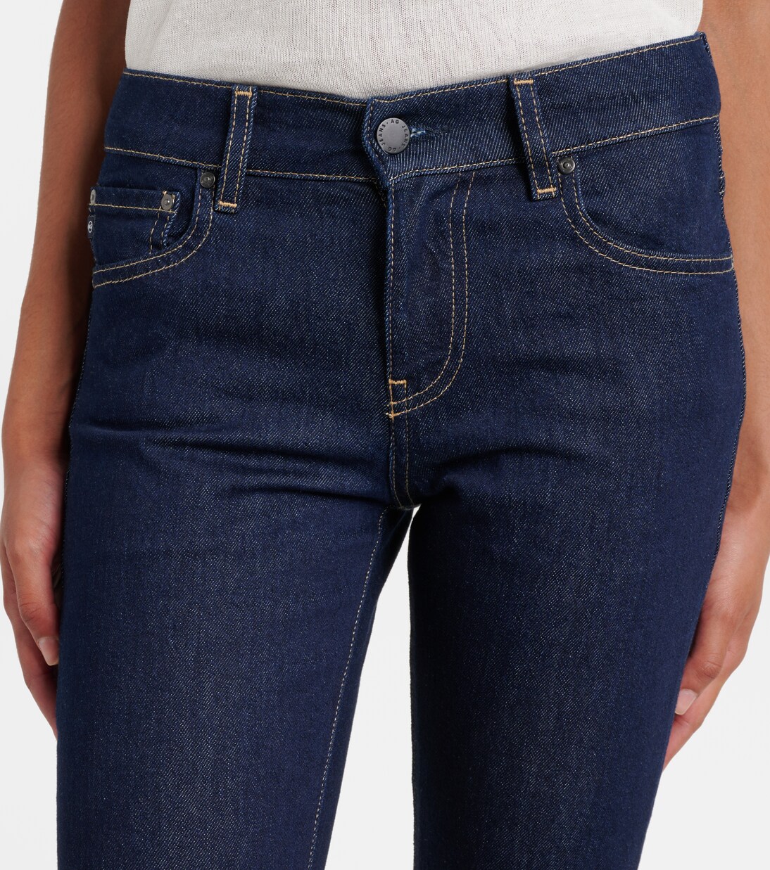 Cologne mid-rise straight jeans | AG Jeans