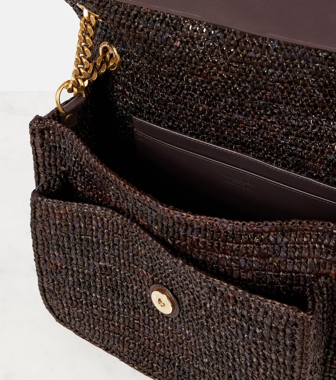 Niki Medium raffia shoulder bag | Saint Laurent