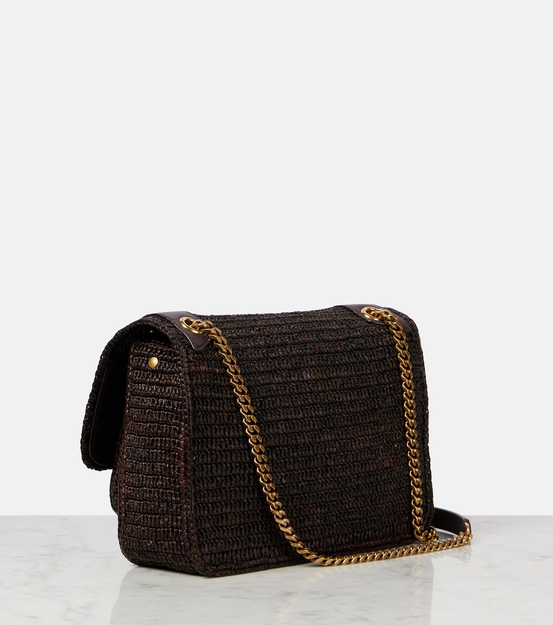 Niki Medium raffia shoulder bag | Saint Laurent