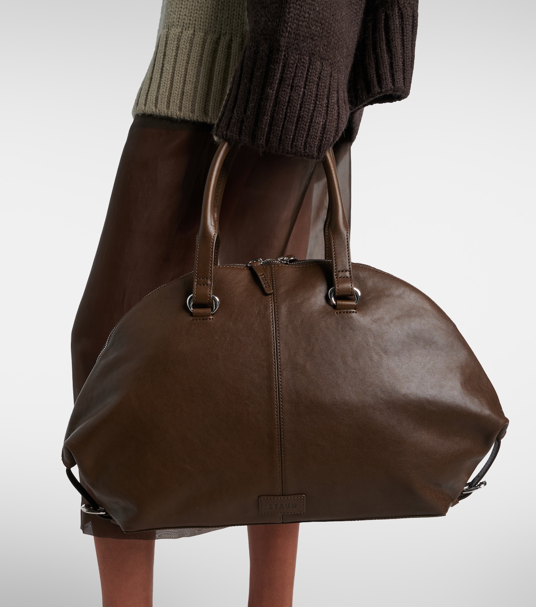 Hester leather tote bag | Staud