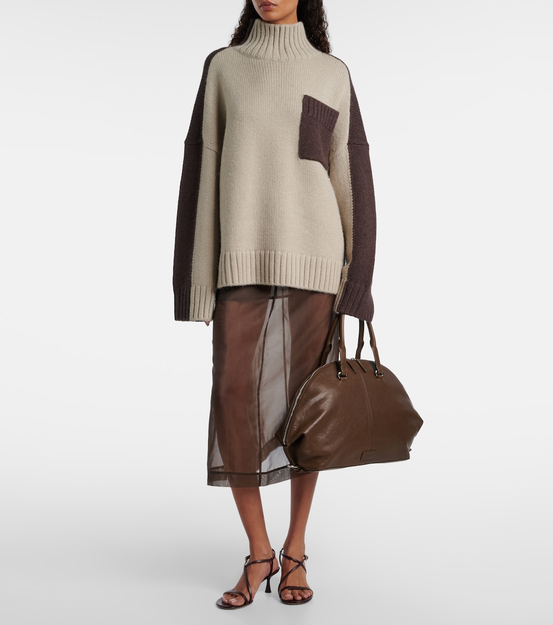 Hester leather tote bag | Staud