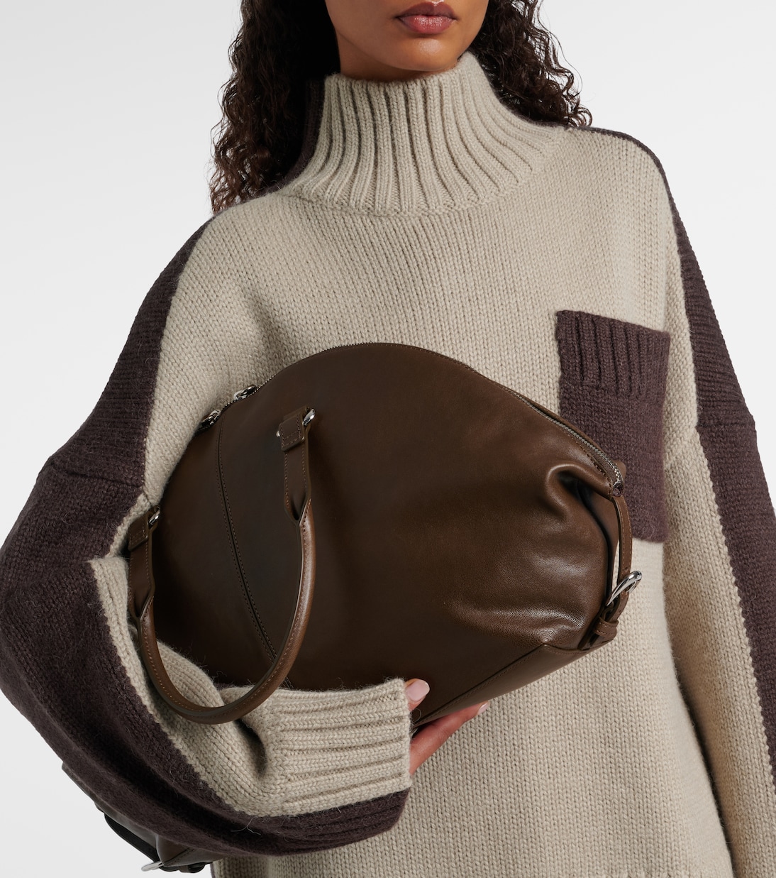 Hester leather tote bag | Staud