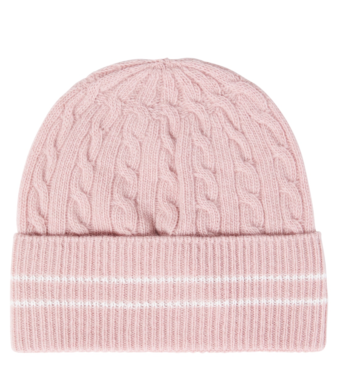 Logo cable-knit virgin wool beanie | Moncler Enfant