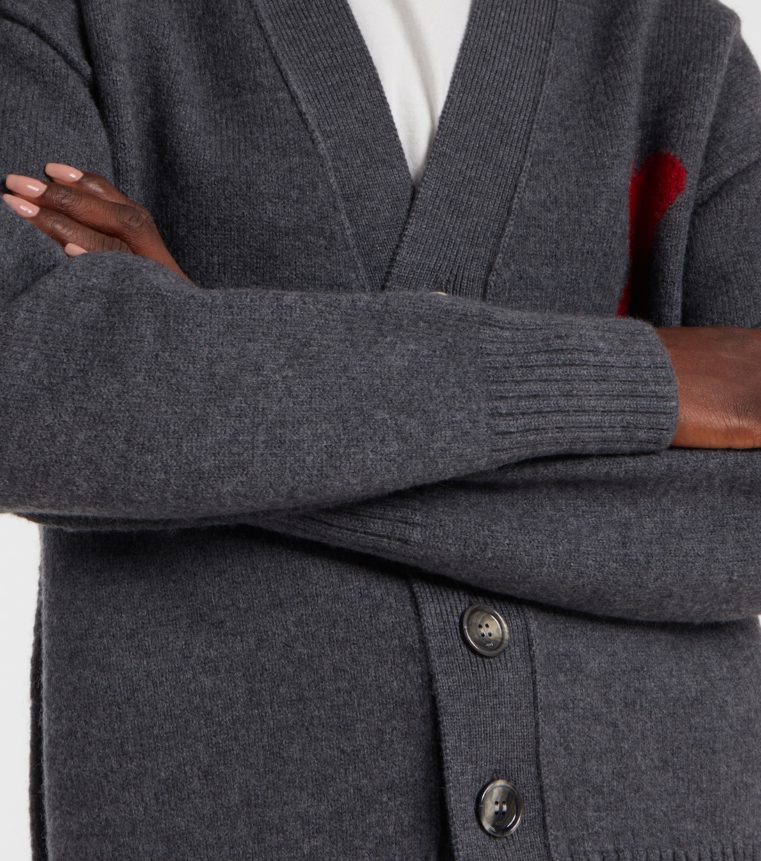 Ami de Cœur virgin wool cardigan | Ami Paris