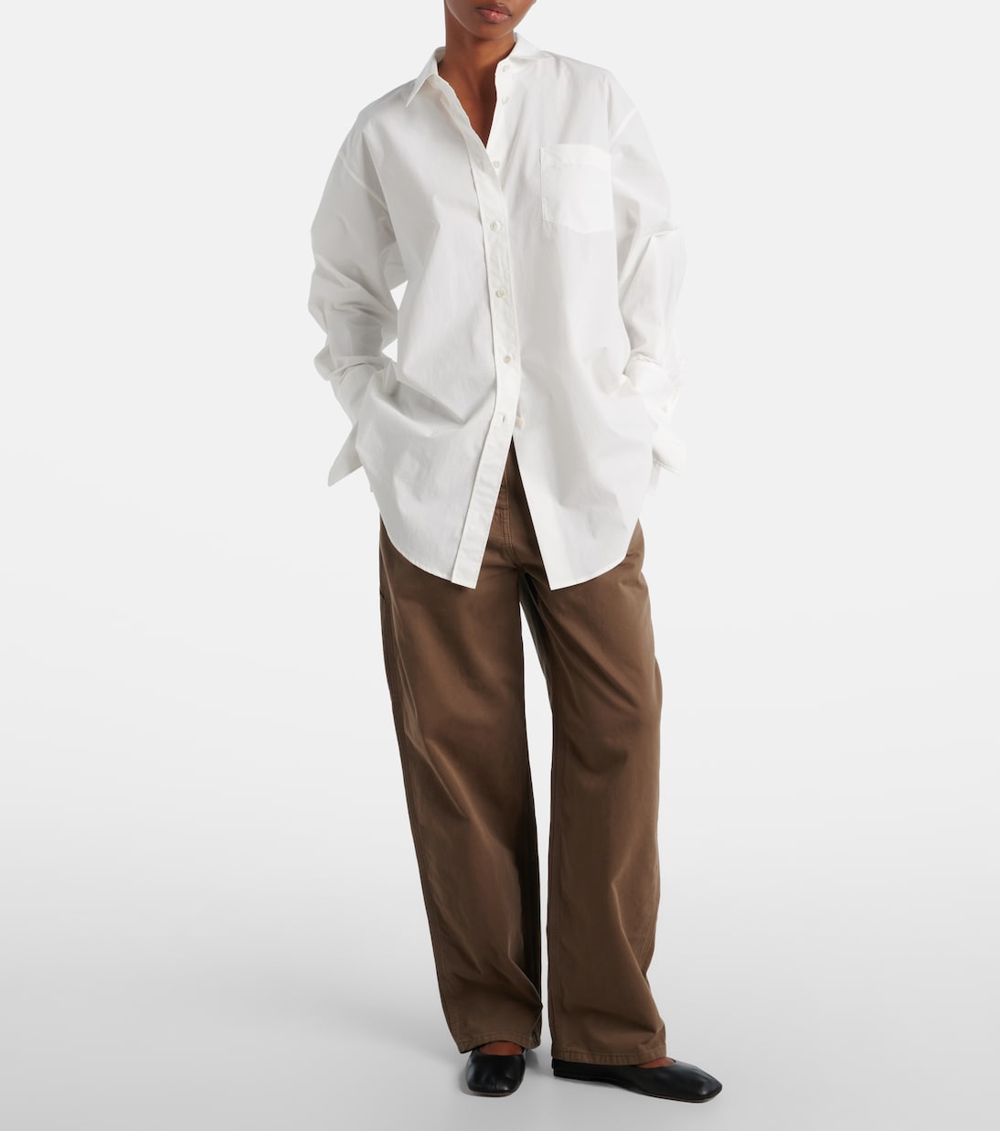 Ment cotton poplin shirt | The Row