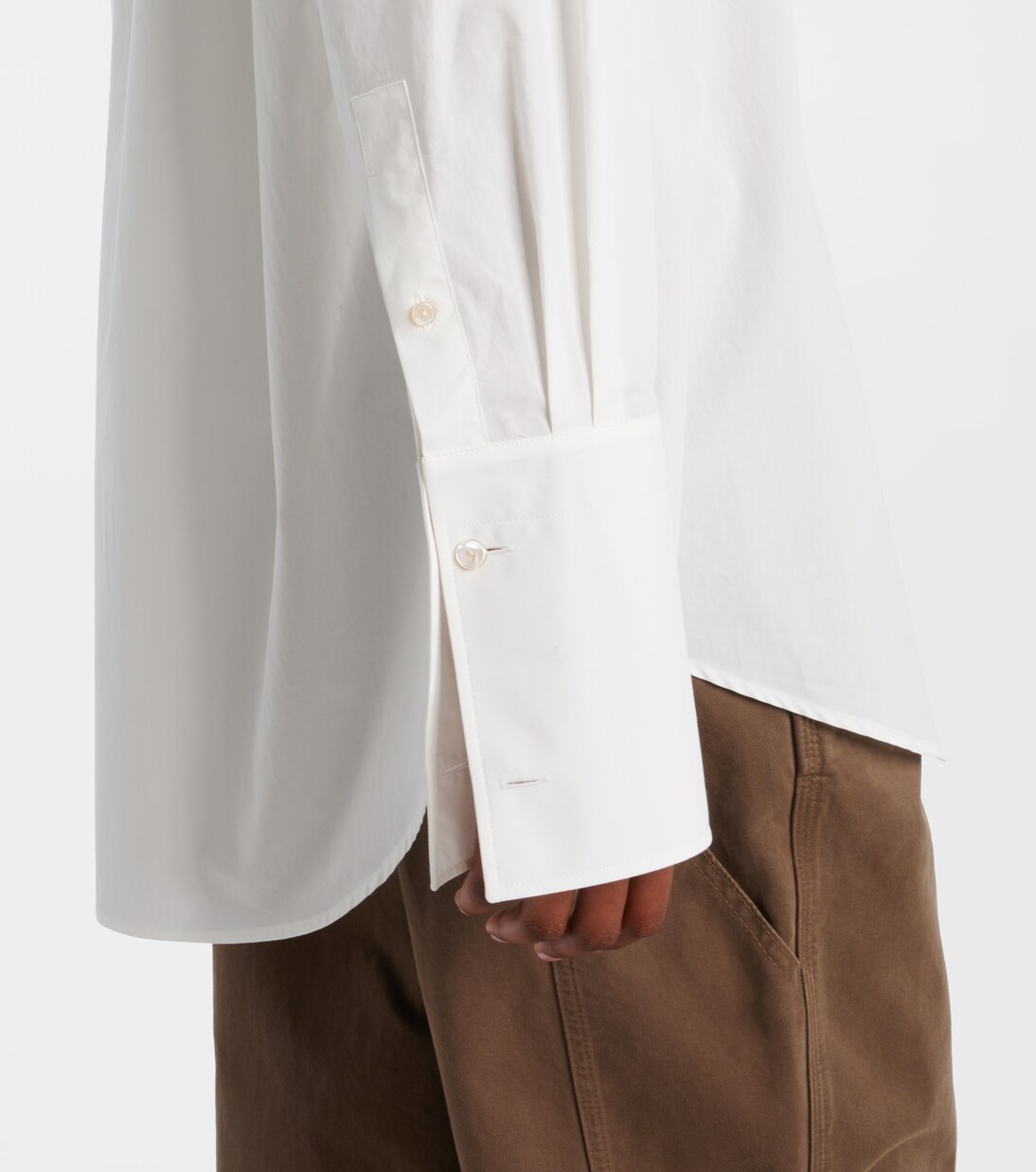 Ment cotton poplin shirt | The Row