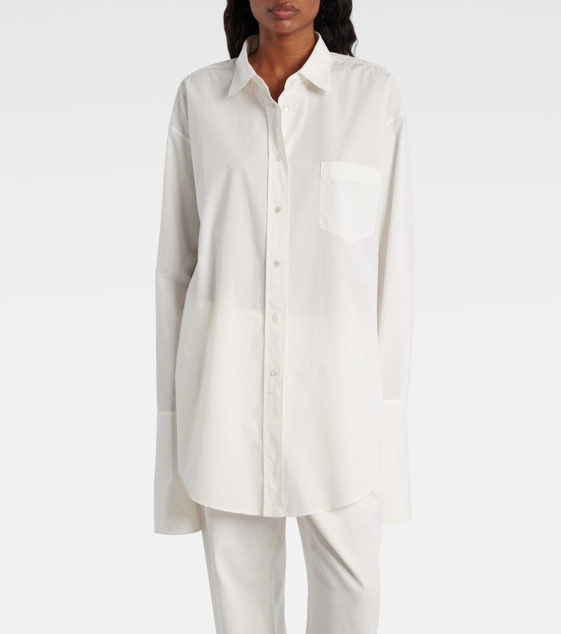 Ment cotton poplin shirt | The Row