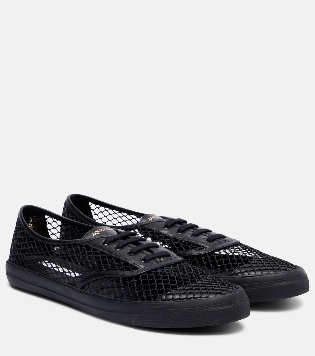Minimalist Mesh leather-trimmed sneakers | Aquazzura