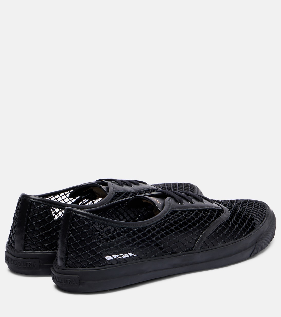 Minimalist Mesh leather-trimmed sneakers | Aquazzura