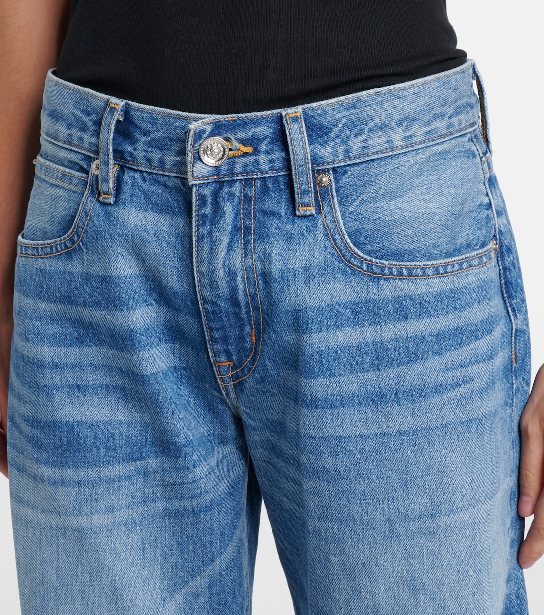 Jeans anchos Ellie de tiro bajo | Slvrlake
