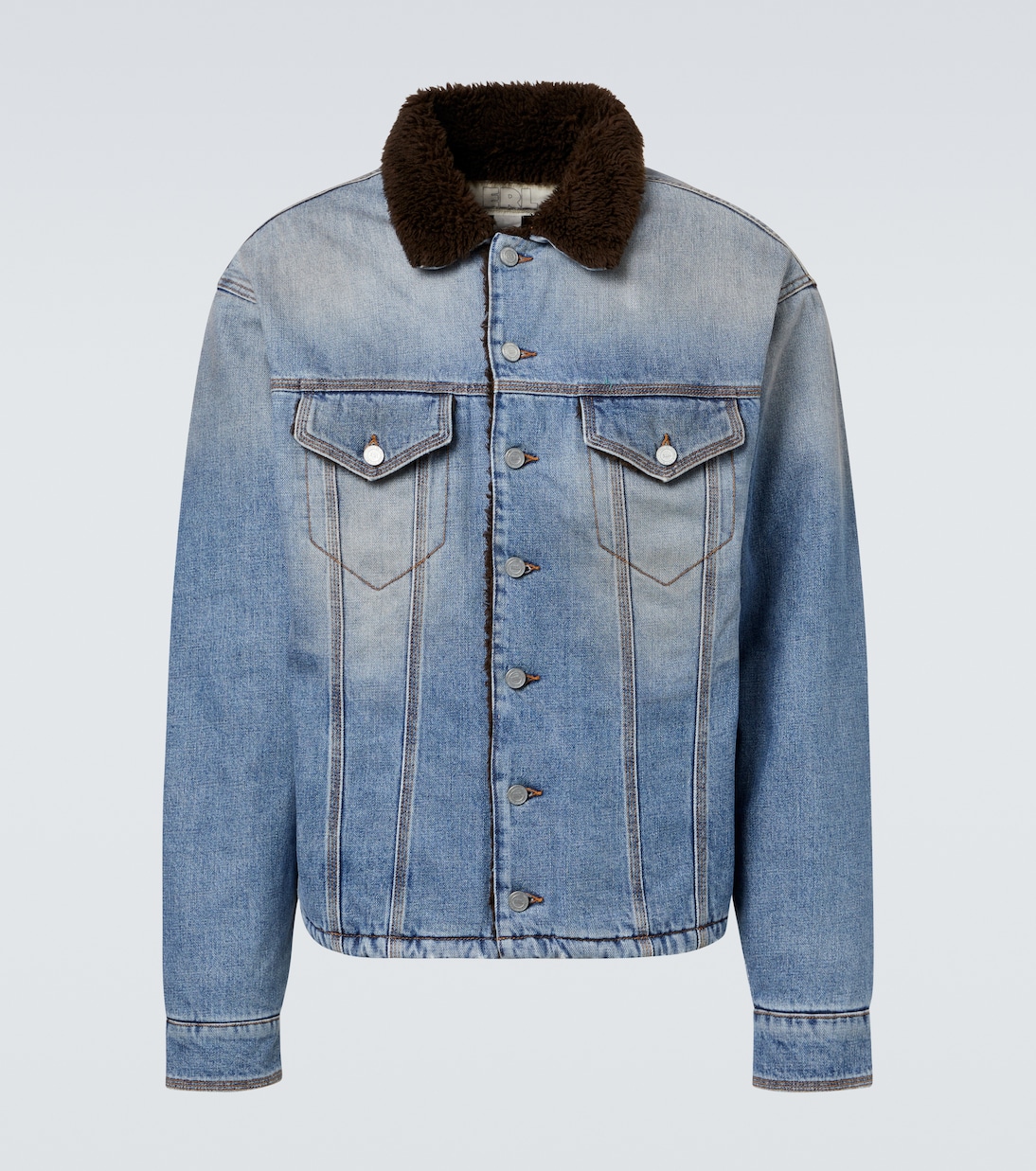 Jeansjacke mit Faux Shearling | ERL