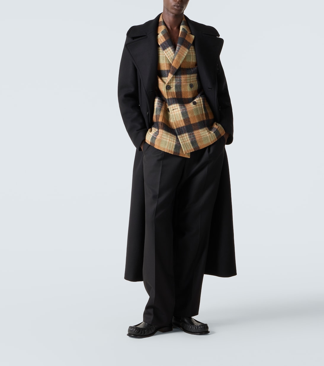 Double-breasted wool-blend coat | Dries Van Noten
