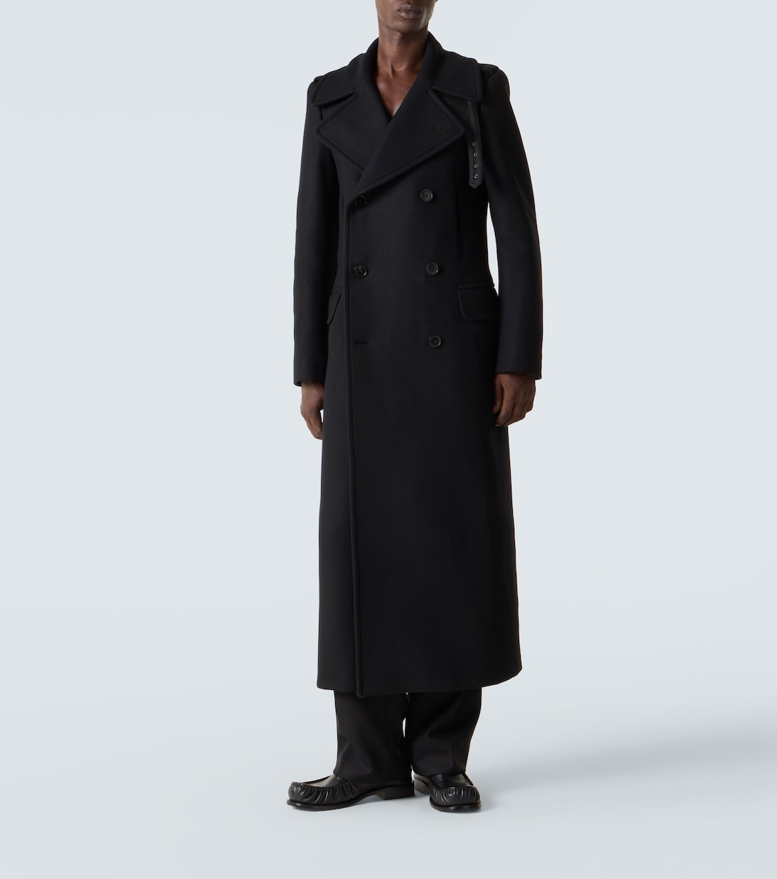 Double-breasted wool-blend coat | Dries Van Noten