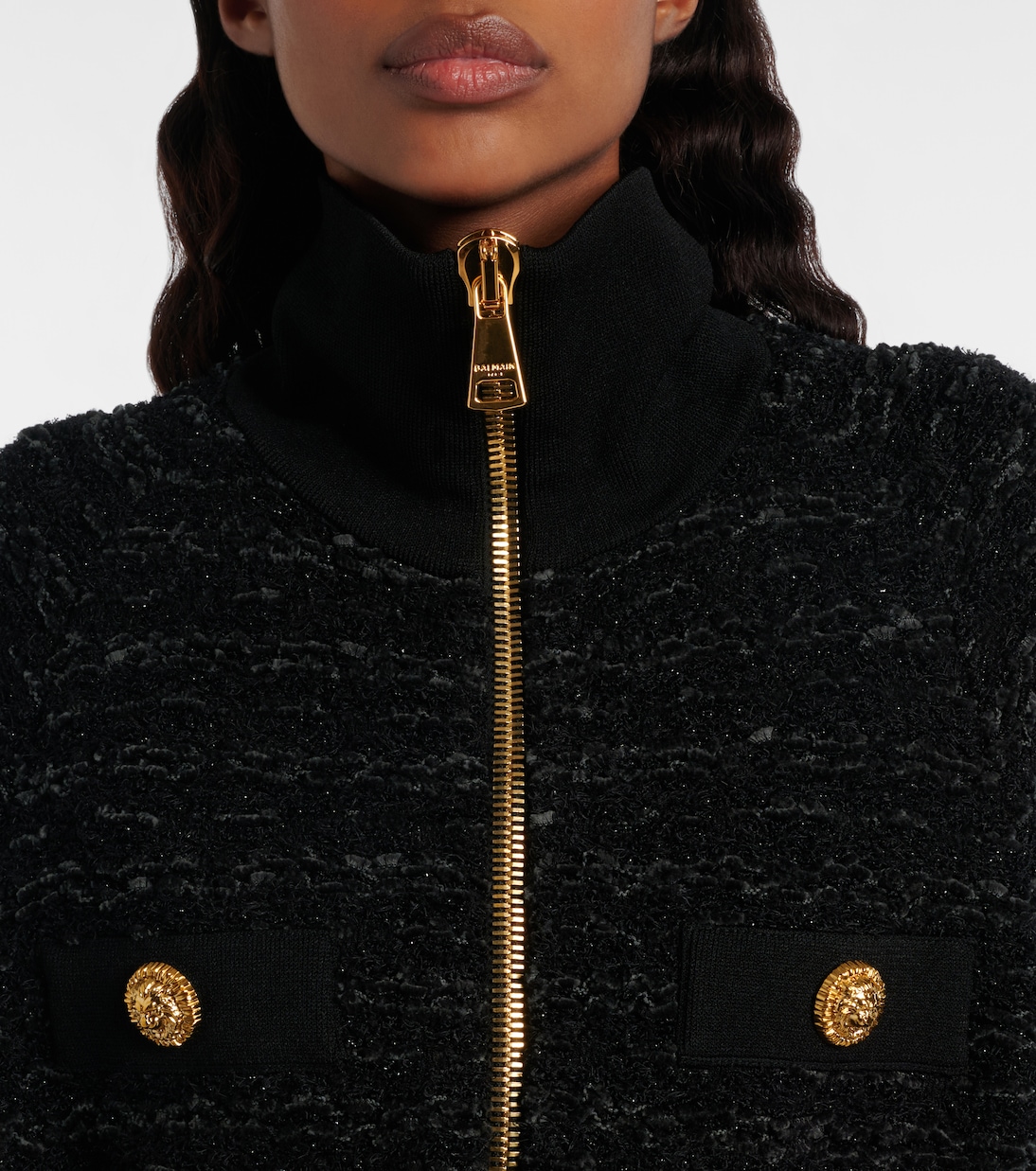 Chaqueta bomber de tweed | Balmain