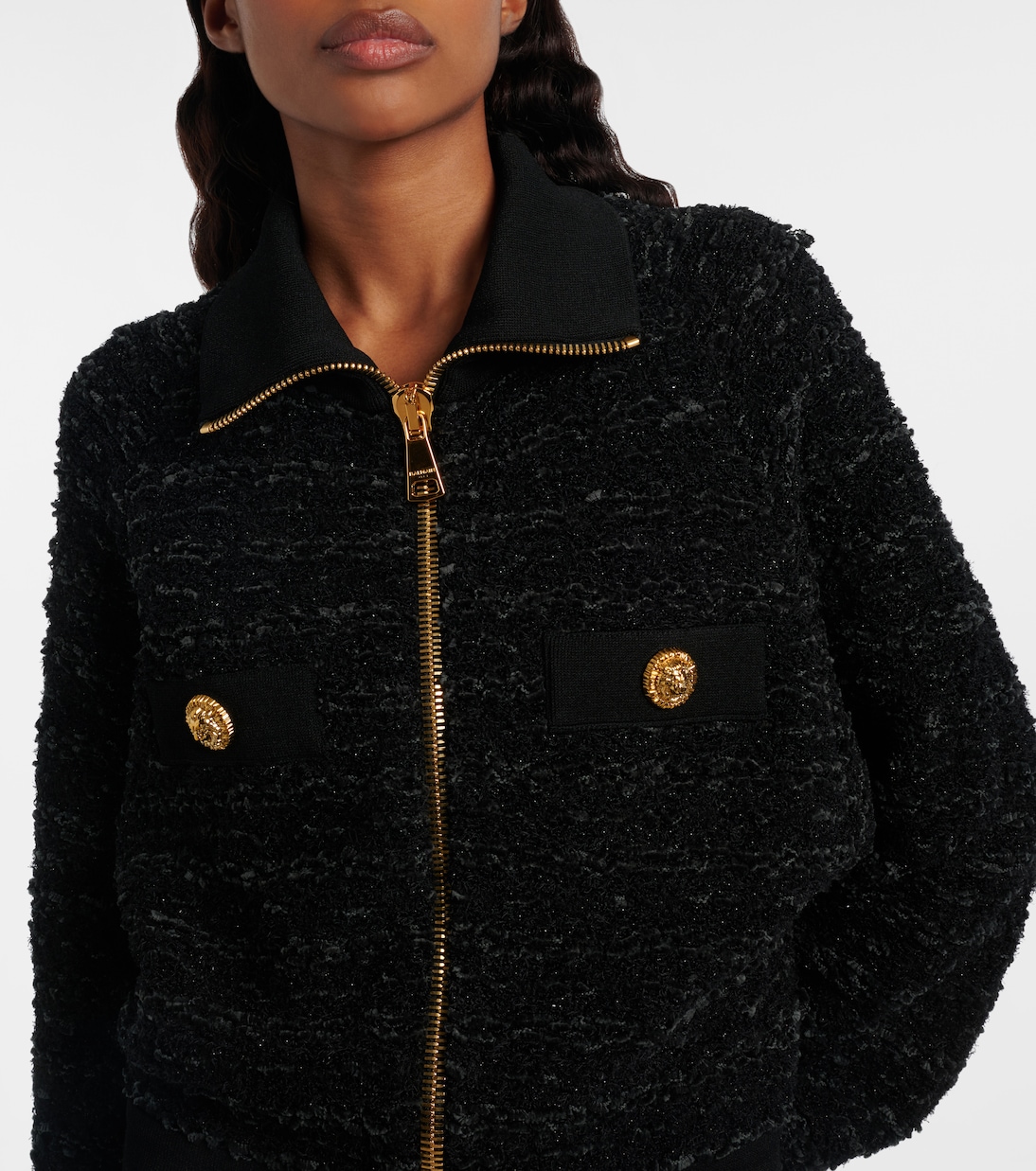 Chaqueta bomber de tweed | Balmain