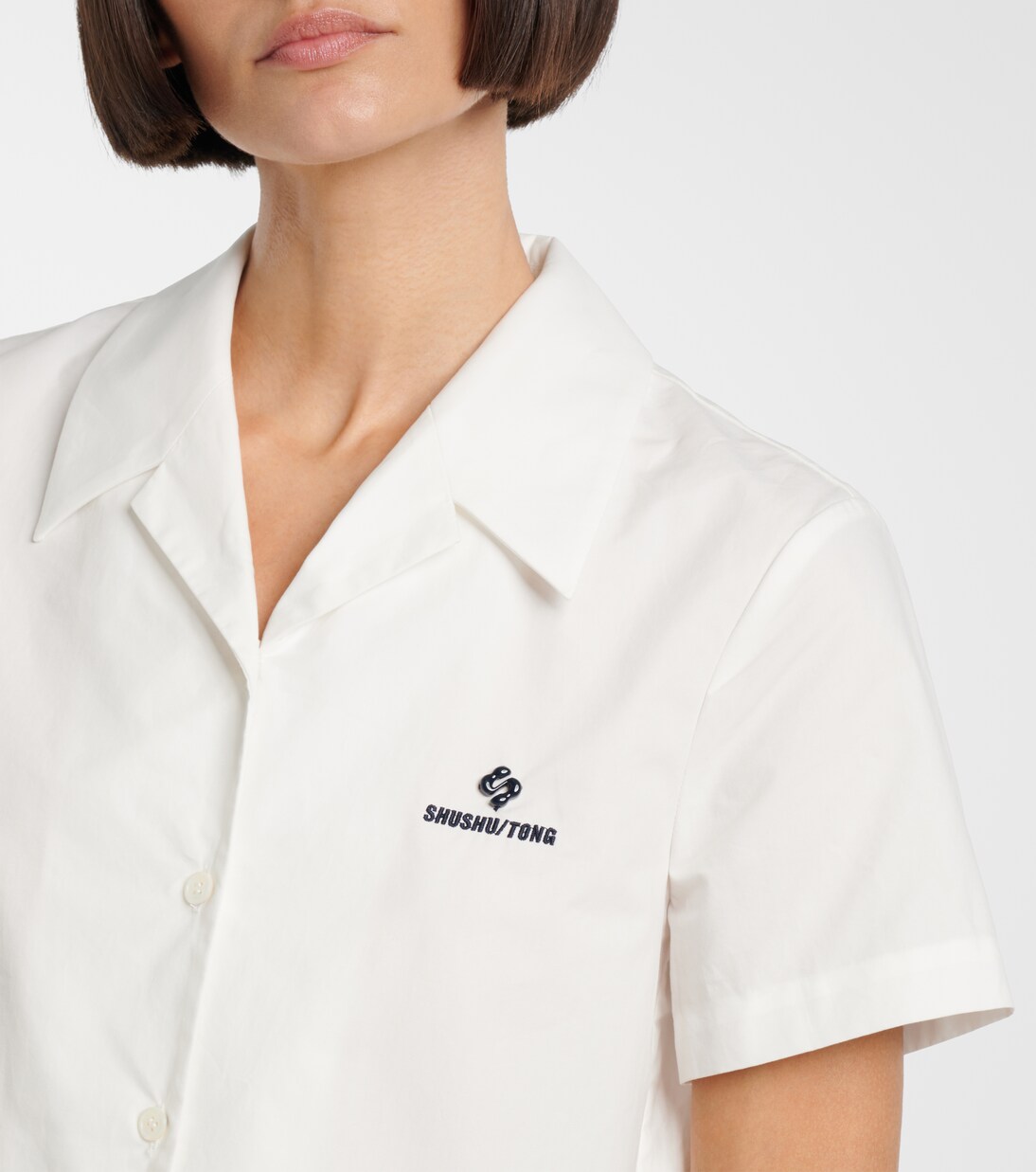 Camisa de algodón con logo | Shushu/Tong