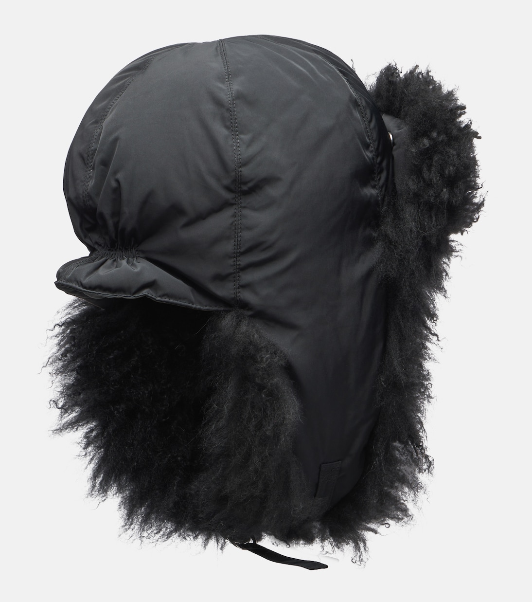 Shearling-trimmed down hat | Yves Salomon