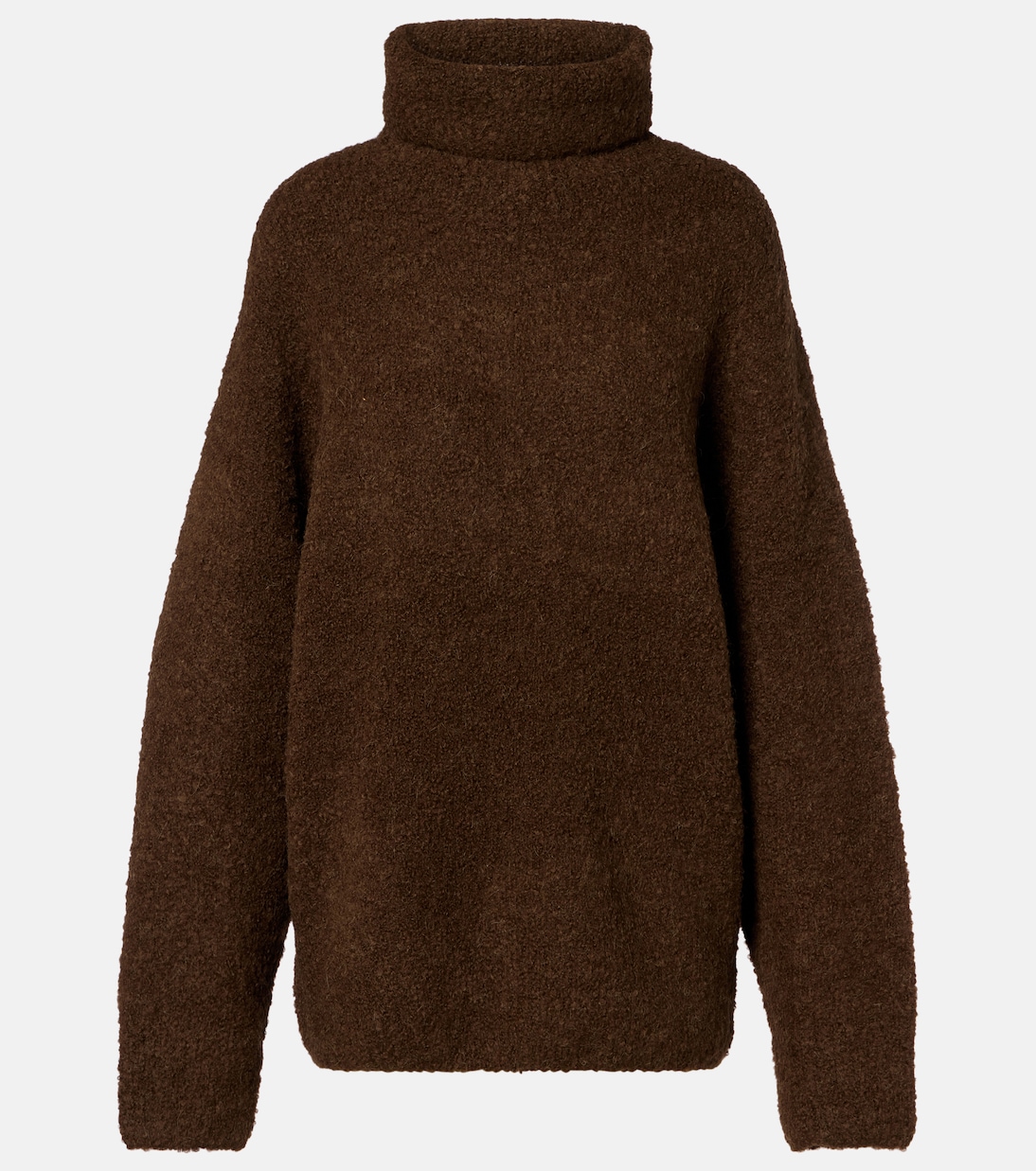 Alpaca and wool-blend bouclé turtleneck sweater | Toteme