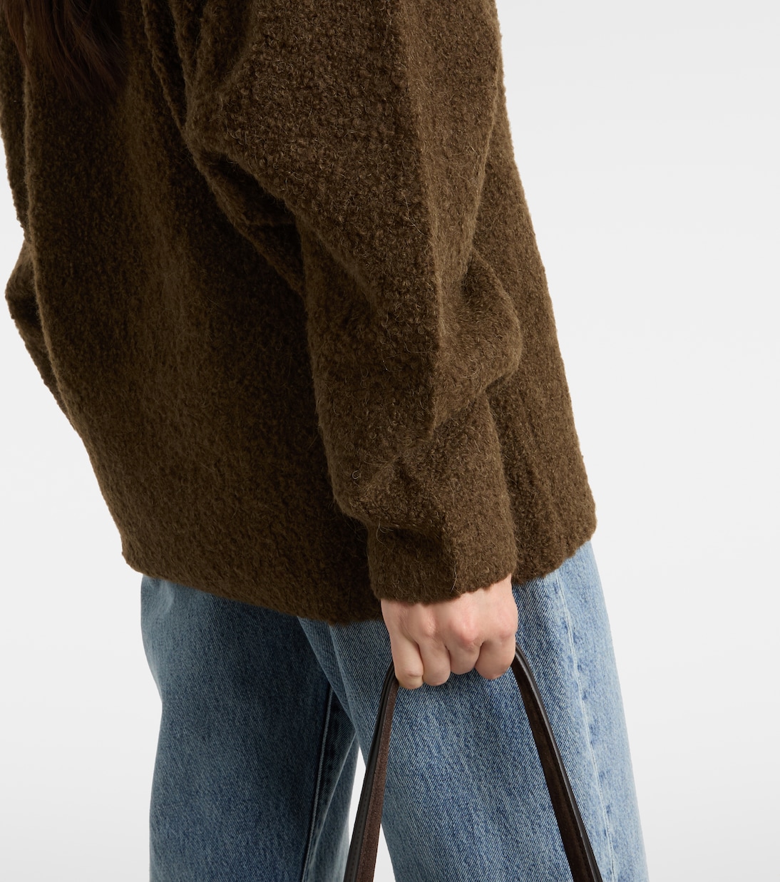 Alpaca and wool-blend bouclé turtleneck sweater | Toteme
