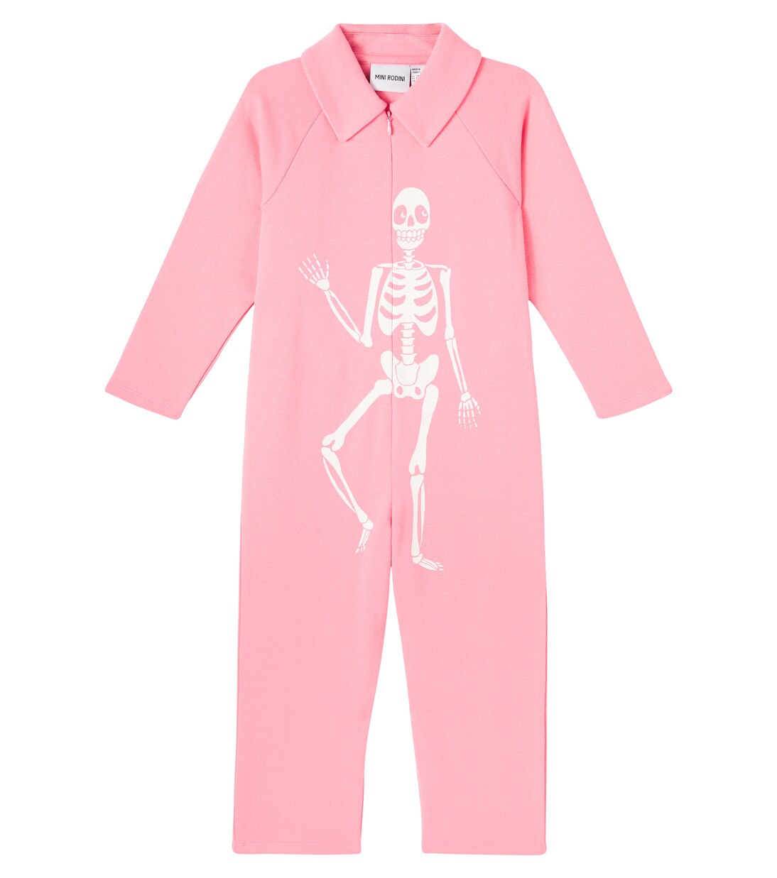 Skeleton printed cotton jumpsuit | Mini Rodini