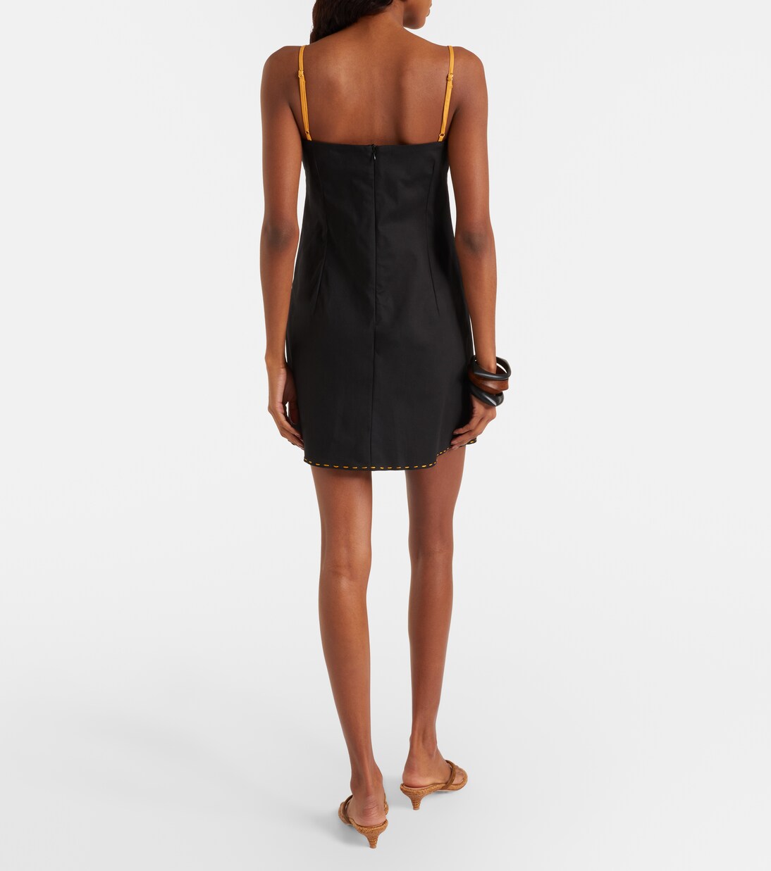 Catania appliqué cotton-blend minidress | Cala de la Cruz